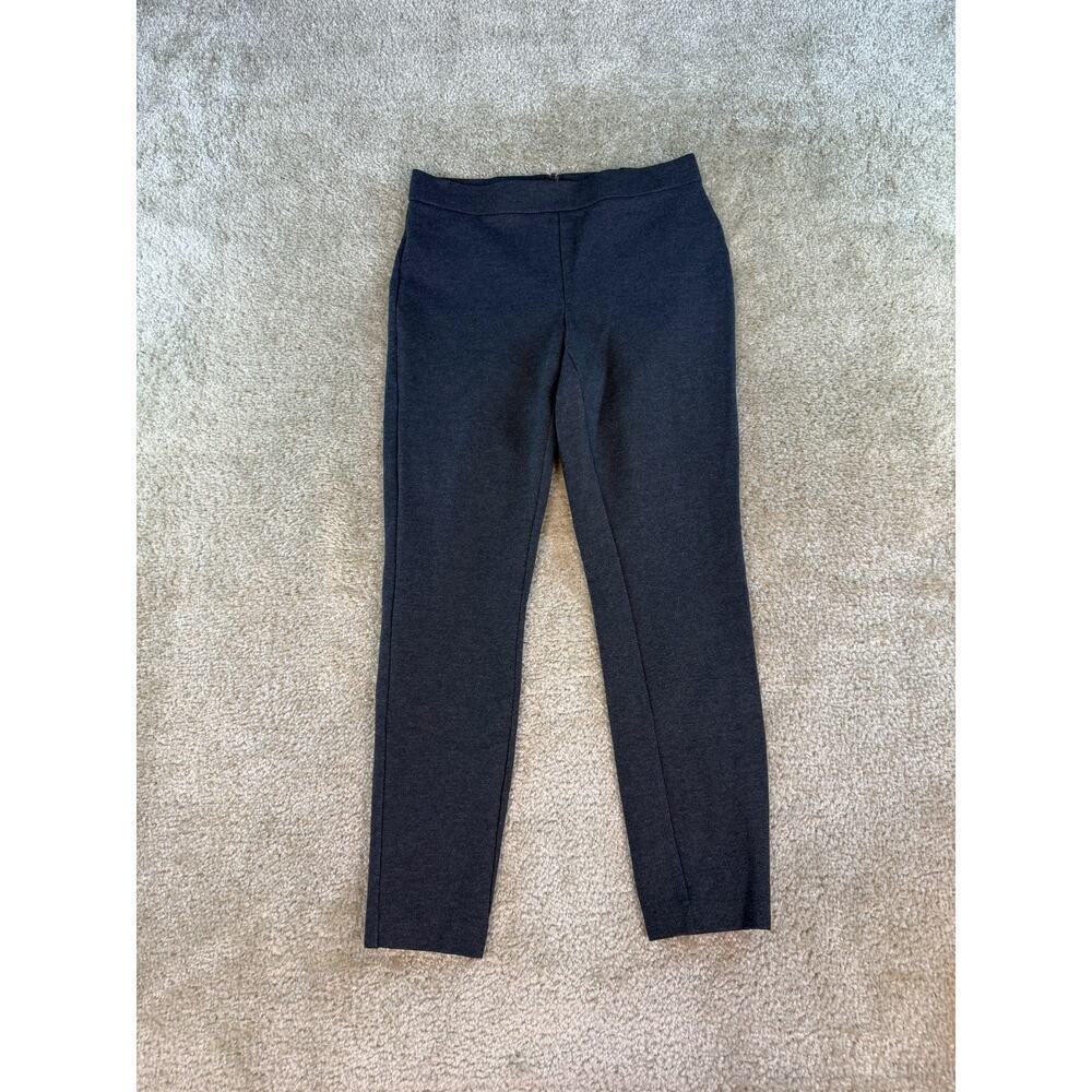 J. Crew Womens Pixie Pants Gray Size Medium Stretch Back Zip 30x27 D786